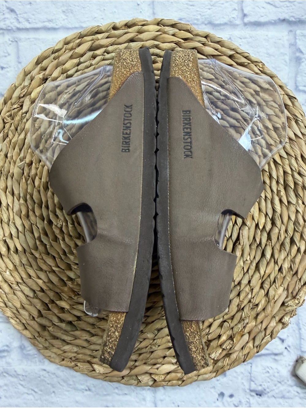 Birkenstock Brown Two-Buckle Slide Sandals. Size 8.5. - Picture 7 of 8